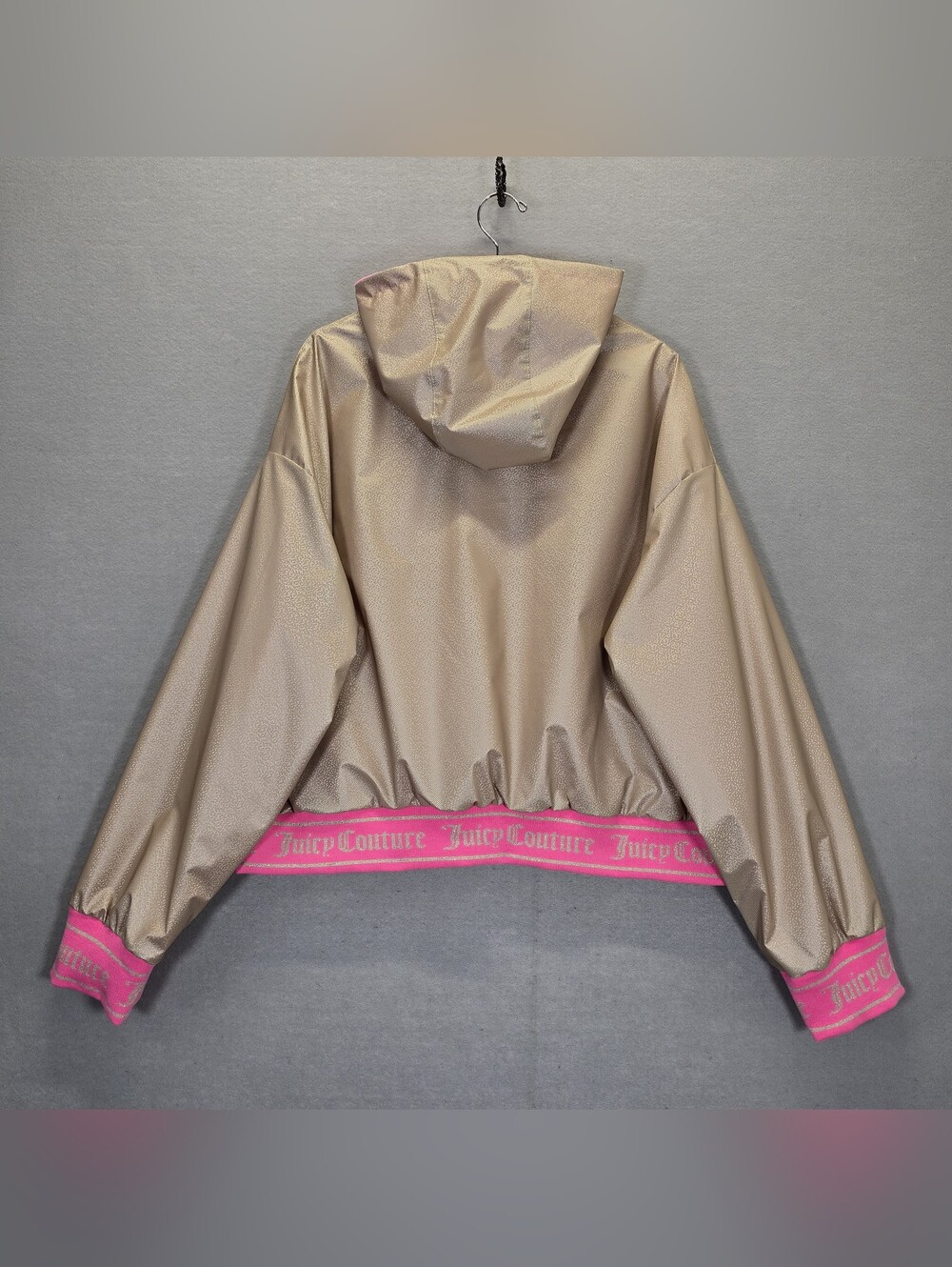 Women's Juicy Couture Reversible Bomber Jacket in Retro Pink 3X Gold/Pink - Picture 2 of 15